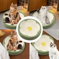 thumbnail image 1 of Cat Scratcher Cardboard 2 In 1 Cat Scratch Pad Bowl Cute Flower Round Scratching Board For Kitty Sleeping Bike Rack Dog Dog Saddle Bag Dog Lunging Accessories Dog Grooming Accessories Fuseball, 1 of 3
