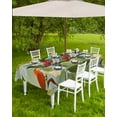 thumbnail image 4 of Hokiten Outdoor Tablecloths with Umbrella Hole & Zipper, Spring Birds Leaves 54x80 Inch Tablecloth Rectangle, Summer Pastoral Botanical Waterproof Table Cloth, Patio/Pool/Picnic Table Covers, 4 of 7