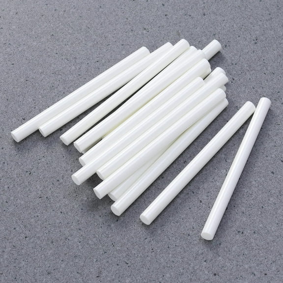 Raindrops White Hot Melt Glue Sticks 20Pcs for School Projects and Handmade 1.6x0.3x0.3in