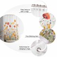thumbnail image 5 of Small Stall Shower Curtain 36x78 Inch Narrow Half Size Flowers Bath Curtains Bathroom Decor Vintage Orange Yellow Wildflower Garden Floral Waterproof Fabric Shower Curtain Set with Hooks 36 Inch, 5 of 6