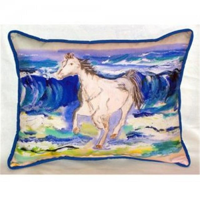 Cheval & Surf Intérieure et Extérieure Jeter Oreiller&44; 16 x 20 Po.