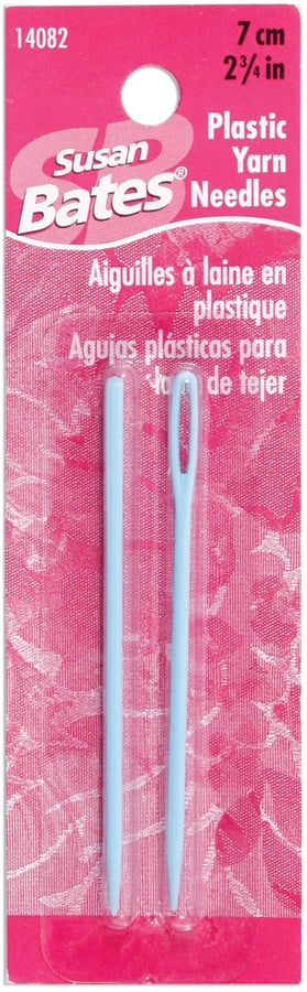 colors may vary 2-3/4-Inch Susan Bates Crystallites Plastic Yarn Needle 2 Per Package 