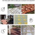 thumbnail image 5 of Diy Reusable Cement Concrete Form, Stone Sidewalk Design Paving Stone Garden Patio Driveway Decor, 5 of 5