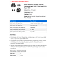 thumbnail image 2 of Front Wheel Hub and Ball Joint Kit - Compatible with 2003 - 2004 Ford F-250 Super Duty, 2 of 2