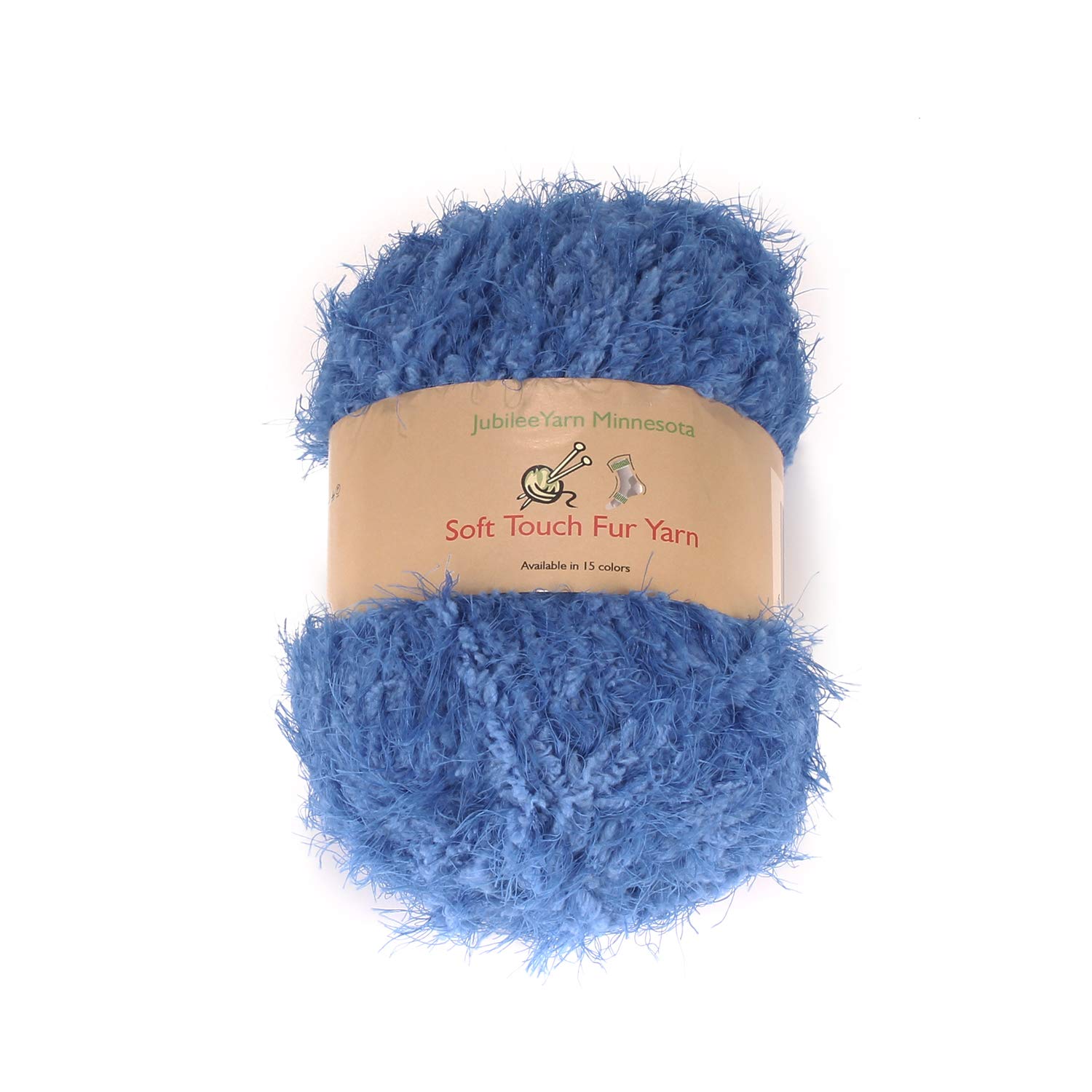 JubileeYarn Soft Touch Fuzzy Fur Yarn 74yd/skein Royal Blue 2
