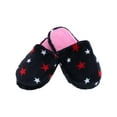 thumbnail image 2 of CTM® Girl's Night Star Slip On Slippers, 2 of 2