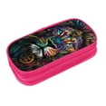 thumbnail image 3 of LNWH Large Storage Pencil Case, Colorful Lion Art Pattern with Zipper Large Capacity Pencil Pouch, 3 of 8