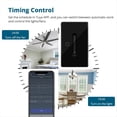 thumbnail image 4 of Interruptor Inteligente Zigbee para Ventilador con Luz, Control Táctil 1 Banda con Control Deslizante, Velocidad Ventilador (Se Requiere Compatibilidad con Aplicación Tuya), 4 of 6