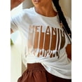 thumbnail image 3 of Lovelywholesale Plus Size Melanin Letter Print T-shirt, 3 of 4