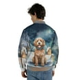 thumbnail image 5 of Hello Winter Goldendoodle Welcome Snowy Night Watercolor Vintage All Over Print 3D Baseball Jacket Doodle Dog Lover Gifts Idea Bomber Jacket Softball - 01011, 5 of 6