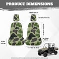 thumbnail image 7 of KUIFORTI Camouflage UTV Seat Covers Seats Cover with Headrest Covers Full Protection Outdoor Seat Cover Set Anti-Slip Compatible with Yamaha Rhino 700 660 450 2004-2021, 7 of 7