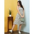thumbnail image 6 of Globus Women Ethnic Motifs Printed Fit & Flare Midi Dress, 6 of 6