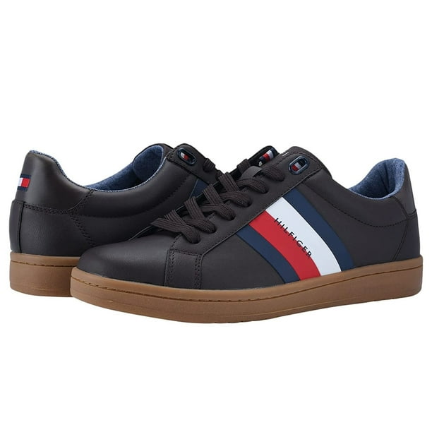 Tenis Tommy Lectern2 Dark Brown Caballero Original Tommy Hilfiger Casual