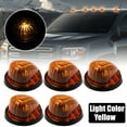 thumbnail image 2 of 5pcs Top Cab Marker Light Roof Running Lamps Yollew Covers Lens Yellow LED Light for GMC C1500 1979-1984 1986, 2 of 7