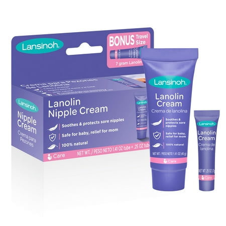 UPC 044677100304 product image for Lansinoh Lanolin Nipple Cream for Breastfeeding, 1.41 Ounces with 0.25 Ounce Bon | upcitemdb.com