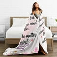 thumbnail image 4 of Inspirational Blanket Birthday Gifts Positive Throw Blanket Inspirational Gifts for Women Girls Soft Sofa Blanket Throw Blanket for Travel Camping Bed Blanket for Home Car 50"X40" Small, 4 of 6