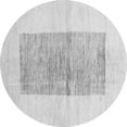 thumbnail image 1 of Ahgly Company Indoor Round Solid Gray Modern Area Rugs, 7' Round, 1 of 1