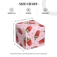thumbnail image 4 of Yiaed Watermelon Ice Cream Print Tissue Box Cover, PU Leather Decorative Organizer for Tabletop, Bathroom, Car, Office Creative Decorative, 4 of 7