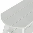 thumbnail image 2 of WestinTrends Tuscany Outdoor Coffee Table, Real Wood Like All Weather HIPS 2 Tier Patio Adirondack Coffee Table, White, 2 of 9