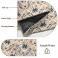 thumbnail image 6 of 5'x8' Area Rugs, Beige Baroque Indoor Outdoor Area Rug for Living Room Bedroom, Vintage European Floral Pattern Washable Bathroom Rugs Kitchen Floor Carpet Mats Home Decor Aesthetic, 6 of 8