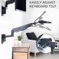 thumbnail image 4 of VIVO Pneumatic Heavy Duty Wall Mounted 24 inch Keyboard Tray, 4 of 8