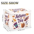 thumbnail image 5 of Yayeee Collapsible Cube Storage Bin with Lid Fabric Closet Decorative Basket with Handles, Warm Autumn Day, 5 of 7