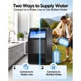 thumbnail image 2 of XUTUMM Commercial Ice Maker 120 lbs/24H, 33 lb Storage Bin, Dual Water Inlet Ice Machine with Adjustable Ice Thickness, Self-Cleaning for Restaurant Bar Office Black, 2 of 10