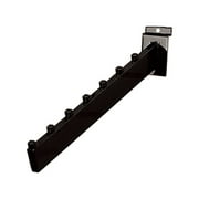 SSWBasics Black 7-Cube Dimensional Waterfall for Slatwall - Pack of 10