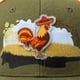 thumbnail image 5 of KNITE Gorra Farmer Gallo cafe Trucker Hombre Ajustable Estilo Palenque Rancho, 5 of 5