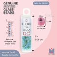 thumbnail image 3 of Miyuki Delica Seed Beads – Size 11/0 (1.6 mm), DB2067, Luminous Mix 7, 7.2g, Approx. 1440 Beads, 3 of 7