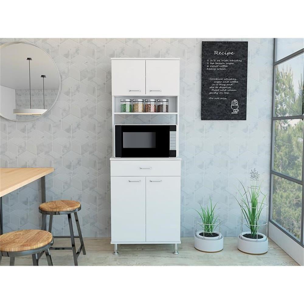 Home Square 2-Piece Set with Utility Sink with Cabinet and High Pantry Cabinet
