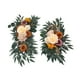 thumbnail image 3 of Flores de arco de boda, juego de flores artificiales, paquete de 2, arreglos florales, decoración del hogar, flores de seda interiores para arco de Marrón, 3 of 8