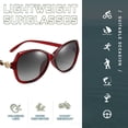 thumbnail image 3 of Gafas de sol elegantes con montura pequeña y diamantes incrustadas, gafas de sol de moda, hechas de PC, TAC, 3 of 5