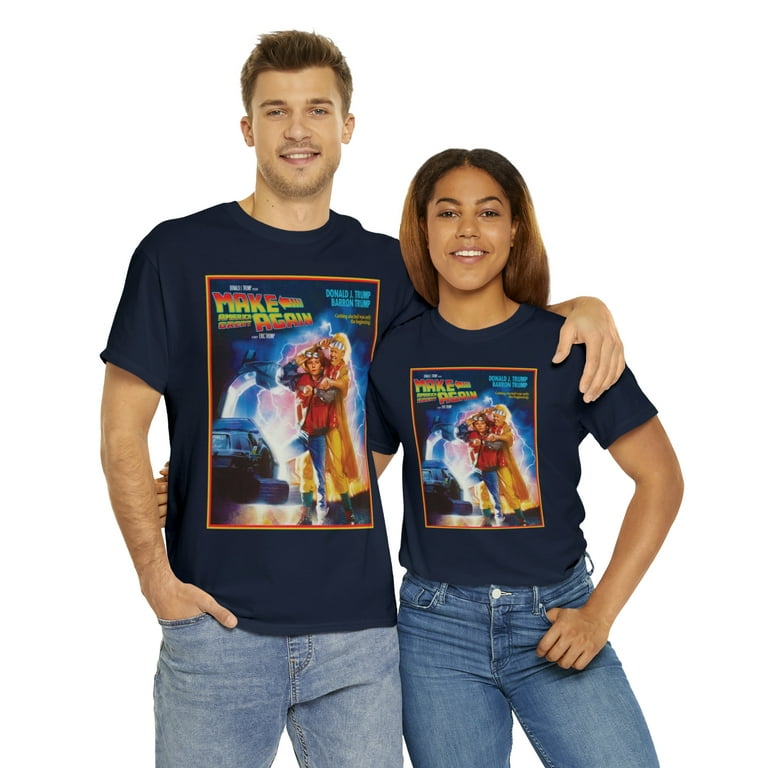 Trump Back to the Future MAGA short Sleeve Tee - Walmart.com