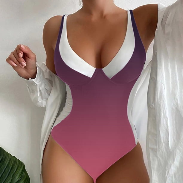 Trajes de baño para mujer, trajes de baño para mujer y traje de baño de playa de moda con estampado, traje de baño de verano para mujer