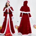 thumbnail image 1 of Disfraz clásico de lujo de señora Claus para Navidad, fiesta de Navidad, disfraz de Papá Noel, vestido rojo para mujer, 1 of 4