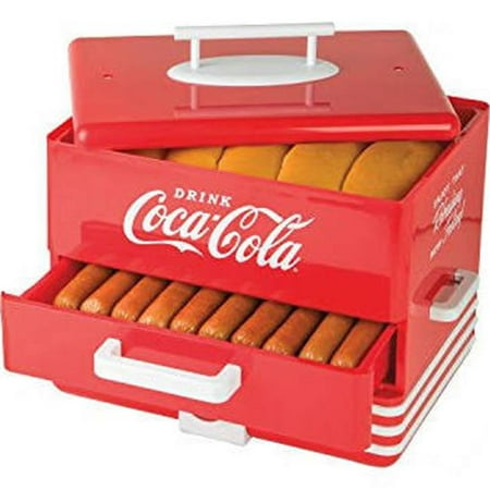Nostalgia HDS248COKE Coca-Cola® Hot Dog Steamer (Best Way To Steam Hot Dogs)