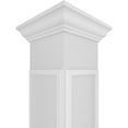 thumbnail image 4 of Ekena Millwork 10"W x 10'H Craftsman Classic Square Non-Tapered Arts & Crafts Fretwork Column w/ Crown Capital & Crown Base, 4 of 8