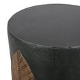 thumbnail image 5 of Duso Lightweight Concrete Outdoor Side Table, Black and Antique Copper, 5 of 6