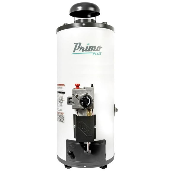 Calentador de Rápida Recuperación Primo Plus, IUSA, Piezoeléctrico, 8 L., Gas LP. blanco