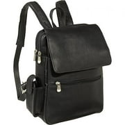le donne leather ladies tech friendly backpack (black)