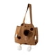 thumbnail image 4 of Bolsa de transporte para gatos, bolsa de transporte para gatos, cómoda, bonita, de lona, con cabeza expuesta, bolso para mascotas, bolso para perros marrón, 4 of 8