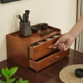 thumbnail image 2 of Wood Tea Bag Organizer, Tea Organizers and Storage Box with Drawer Tea Station organizer with 8 Compartments Tea Station Chest Display Wooden, Organizador De Te Brown (Brown), 2 of 9