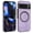 Purple, variant on Allytechgroup Magnetic Case fo Google Pixel 8 Pro, PU Leather Back Cover Compatible with Magsafe Shockproof Anti-Scratch Phone Case for Google Pixel 8 Pro, Winered