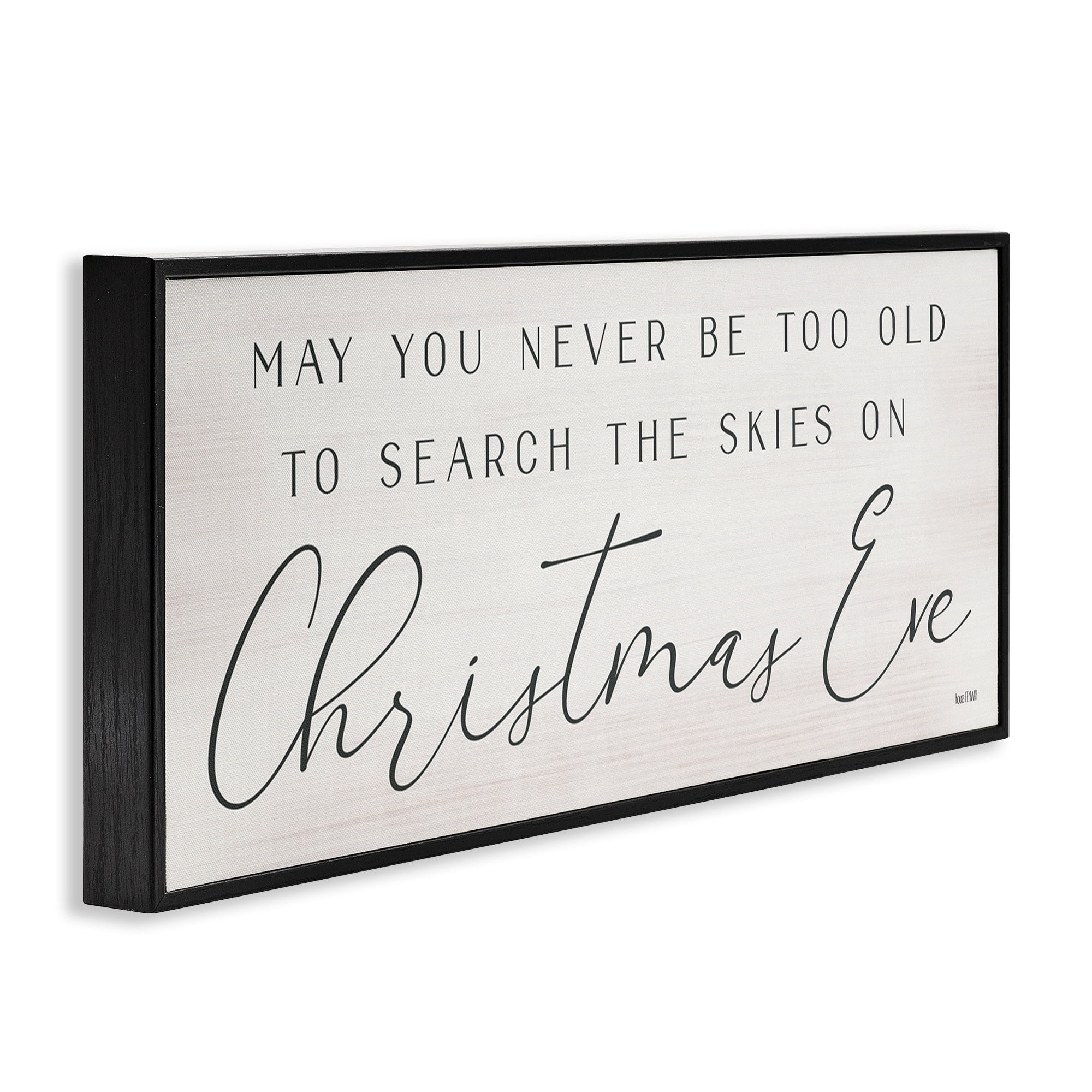 Inspiring Christmas Eve Typography Sentiment Script Inspirational Graphic Art Framed Art Print Wall Art