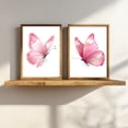thumbnail image 4 of Abstract Pink Butterfly Canvas Painting Wall Art for Living Room Bedroom Decoration, Poster Print, Frameless, 4 of 7