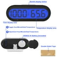 thumbnail image 6 of Car Interior Accessories Multifunctional Clock Dashboard Mount Digital Clock Small Electronic Auto Clocks with Backlight, 6 of 8