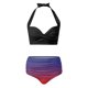 thumbnail image 3 of Gibobby Trajes de Baño Mujer Bikini de cintura alta para mujer, bañador Sexy de realce de dos piezas, traje de baño Vintage de dos piezas, conjunto de Bi(Morado,XL), 3 of 4