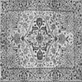 thumbnail image 1 of Ahgly Company Indoor Square Medallion Gray Traditional Area Rugs, 5' Square, 1 of 1