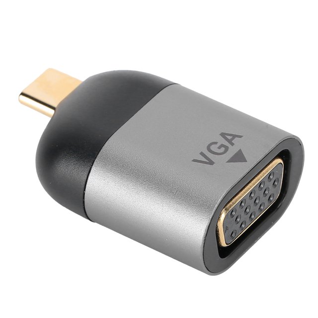 Convertidor de vídeo con cabezal adaptador hembra TypeC macho a Vga DB15P para Windows Android